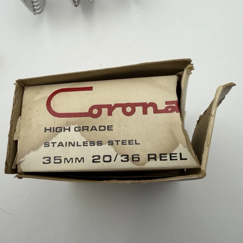 (2)‎ Vtg Stainless Steel 35mm Film Reel 36 EXP 35MM Dark Room Japan - Unused